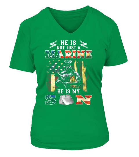 He is not just a Marine hes my son 4th of July independence day V-neck T-Shirt Woman