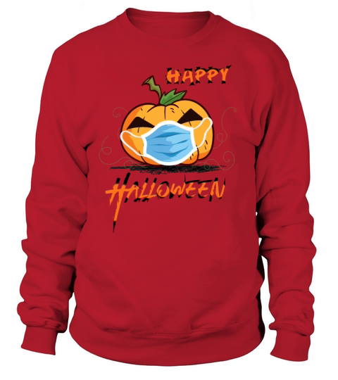 Funny Halloween 2021 Gifts Pumpkin In Mask Shirt Women's Sweatshirt