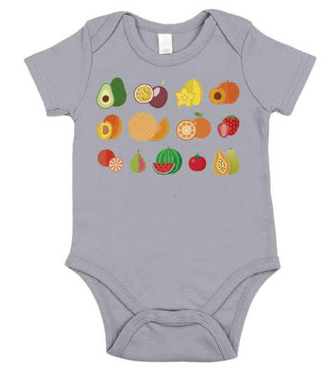 All Kinds Of Florida Fruits Short Sleeve Baby One-Piece