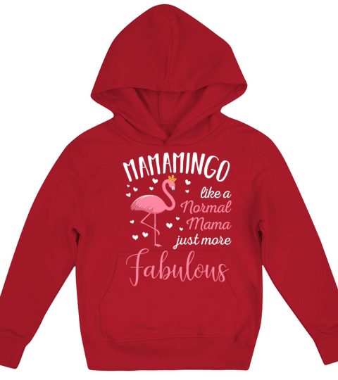 Mamamingo Pink Flamingo Mothers Day Gift Kids Hoodie