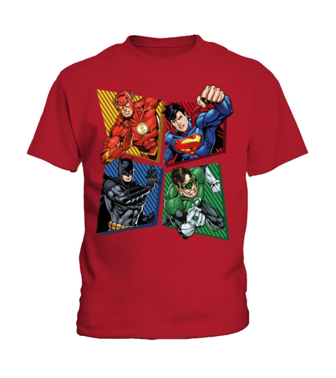 Justice League Superheroes Group Kids T-Shirt