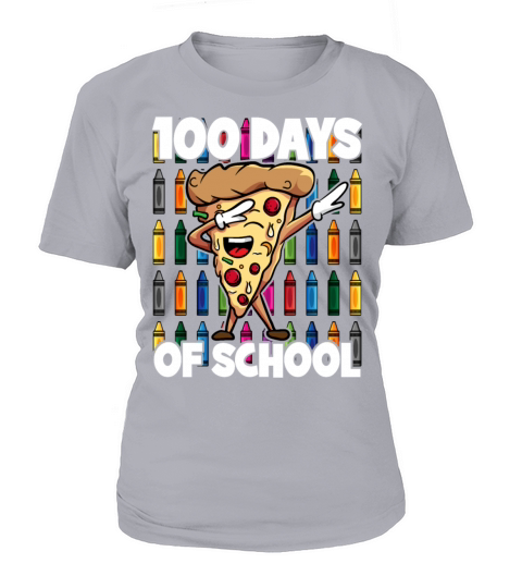 100 Days of School Dabbing Pepperoni Pizza Slice Women's T-Shirt