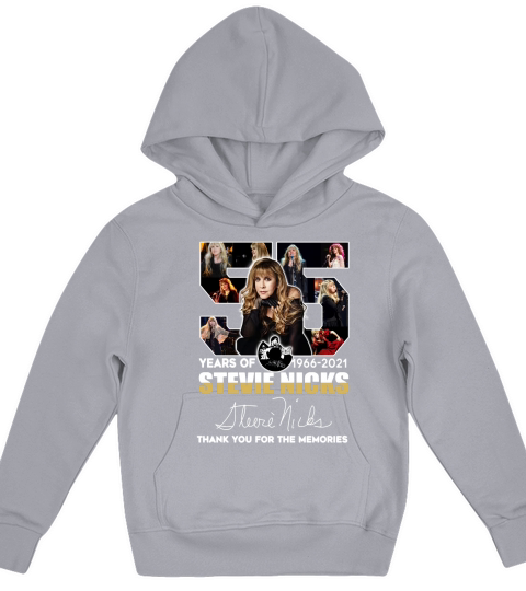 55 years of 1966 2021 Stevie Nicks signature thank you for the memories Kids Hoodie