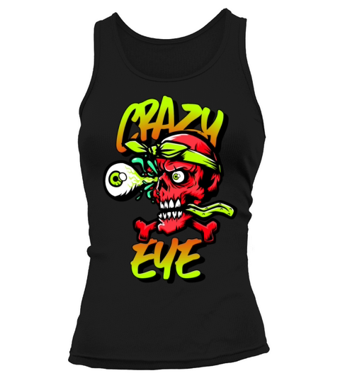 Santa Cruz Inspired Crazy Eye Design Women's Tank Top