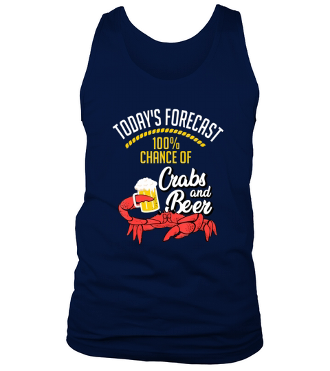 Crabs And Beer Chesapeake Blue Crab Crabbing Tank Top Unisex