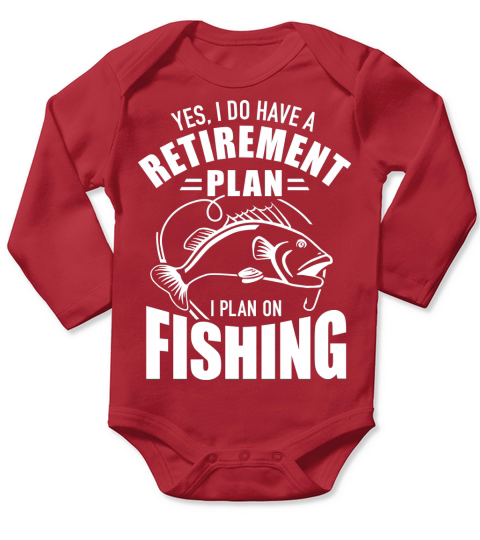 Fishing Long Sleeve Baby One-Piece
