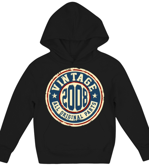 Vintage 2008 Kids Hoodie