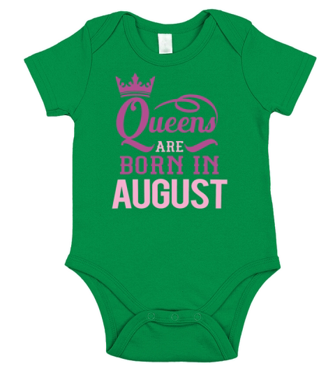 Queens are born in august Short Sleeve Baby One-Piece