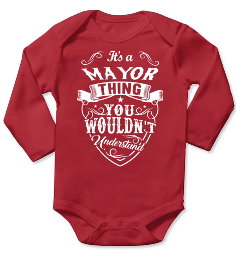 MAYOR THING HEAD Long Sleeve Baby One-Piece