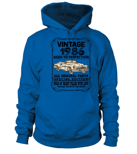 VINTAGE 1986-AGED TO PERFECTION Men's Hoodie