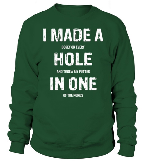 Funny Golf Shirts For Men Women Hole In One Golf Women's Sweatshirt