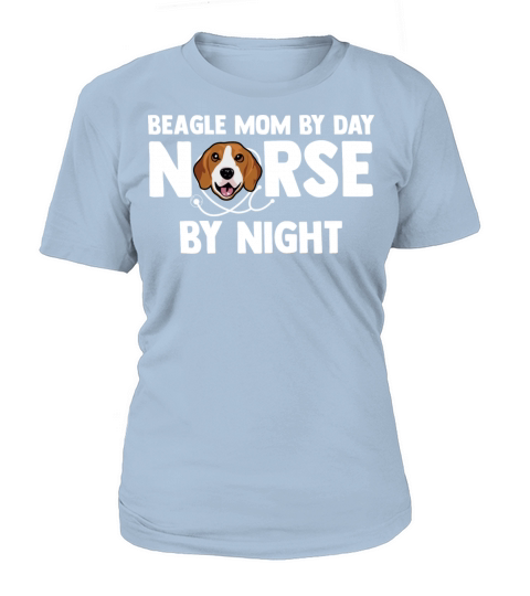 Beagle Mom By Day Nurse By Night Puppy Dog Pet Women's T-Shirt