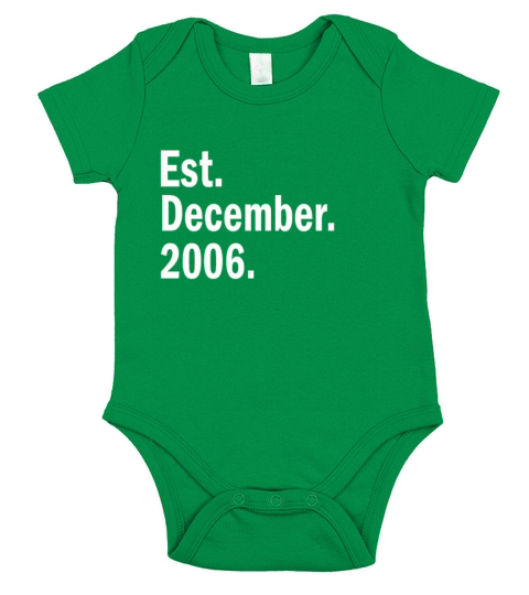 Est December 2006 Short Sleeve Baby One-Piece