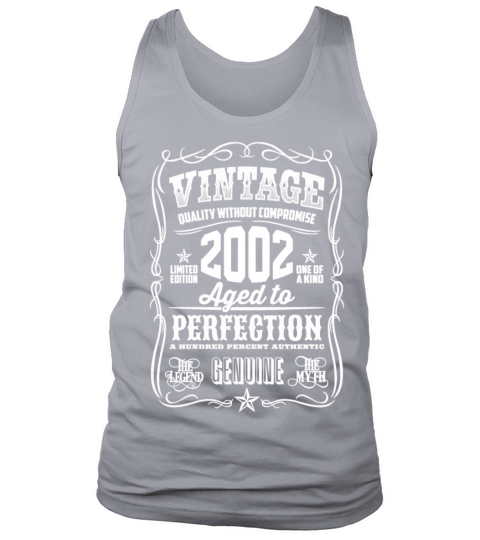 Vintage 2002 Aged to Perfection White print Men's Tank Top
