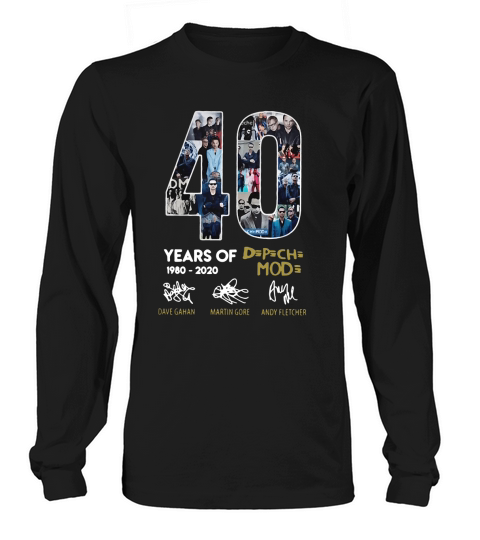 40 Years Of Depeche Mode 1980 2020 Long sleeved Unisex