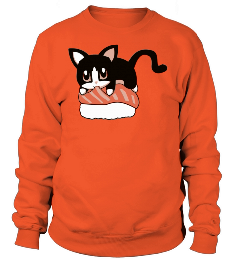 Tuxedo Cat Salmon Sushi Women's Sweatshirt