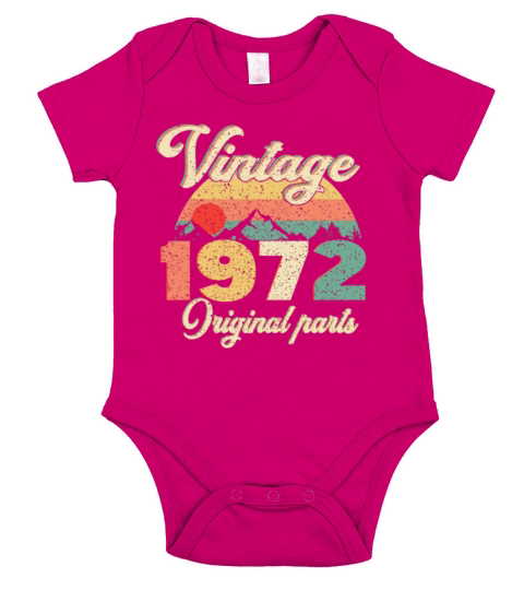 Vintage1972originals parts Short Sleeve Baby One-Piece
