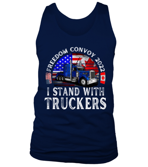 I Stand With Truckers Freedom Convoy 2022 Tank Top Unisex