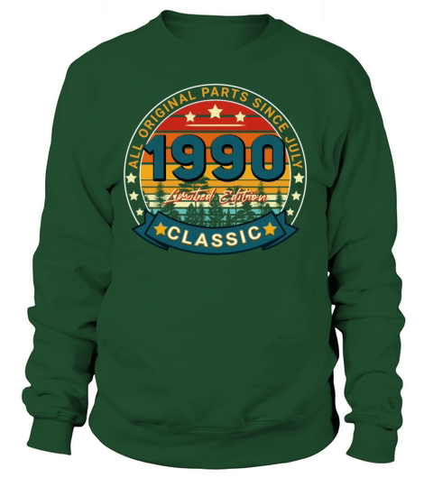 July 1990 Vintage Gift Idea Women's Sweatshirt