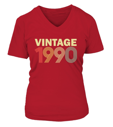 Vintage 1990 gift Women's V-Neck T-shirt