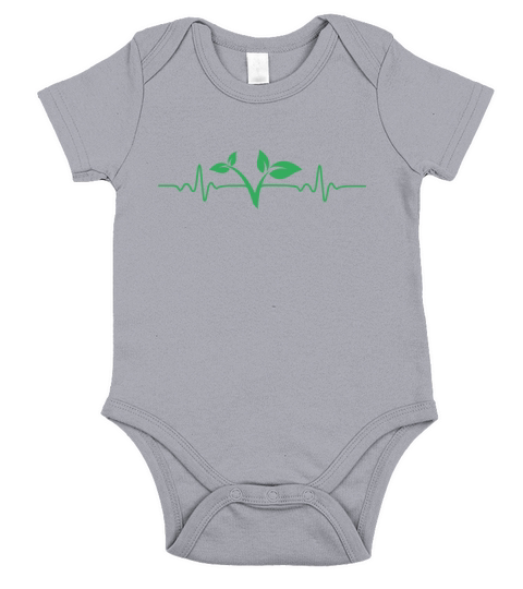 HEARTBEAT VEGAN VEGANISM ANIMAL RIGHTS LOVE GIFT Short Sleeve Baby One-Piece
