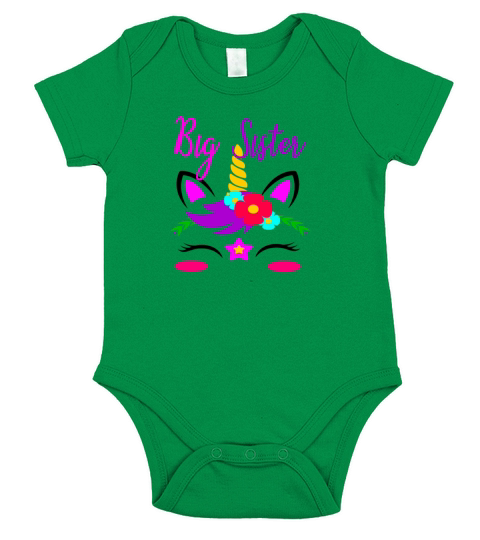 big sister Short Sleeve Baby One-Piece