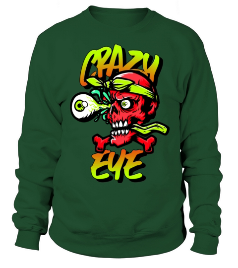 Santa Cruz Inspired Crazy Eye Design Women's Sweatshirt