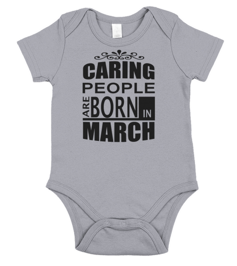 born in march Short Sleeve Baby One-Piece