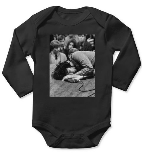 The Doors Jim Morrison Passed Out On Stage Long Sleeve Baby One-Piece