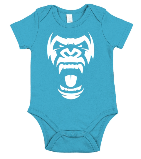 Angry Gorilla Furious Silverback Short Sleeve Baby One-Piece