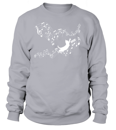 Music Cat Musical Notes Music Instrument Animals Women's Sweatshirt