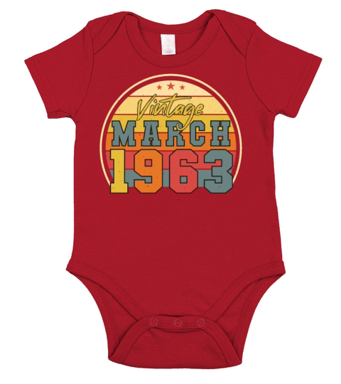 March 1963 Vintage Short Sleeve Baby One-Piece