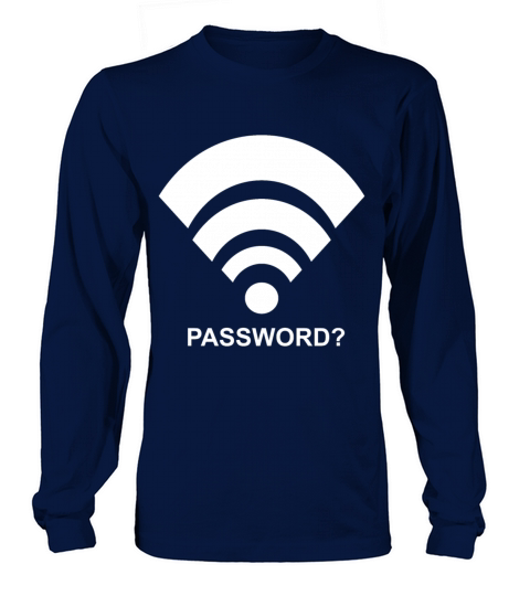 Wifi Wlan Password Wireless Passwort Symbol Funny Women's Long Sleeve