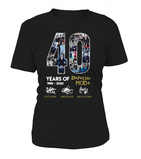 40 Years Of Depeche Mode 1980 2020 T-Shirt Woman