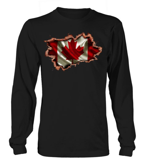 Canada Flag Inside Wall Women's Long Sleeve