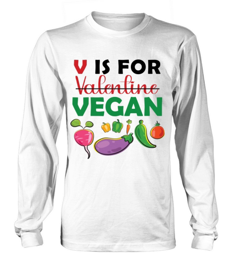 V is for Vegan Women's Long Sleeve
