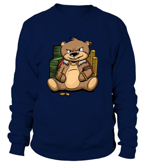 Teddy Bear Rick Gold Money Women's Sweatshirt