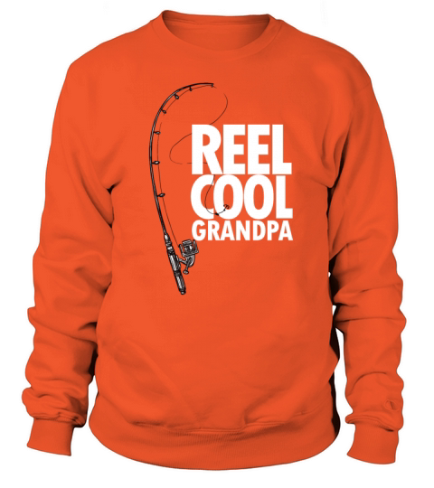 Fishing Reel Cool Grandpa Dad Fathers Day Women's Sweatshirt