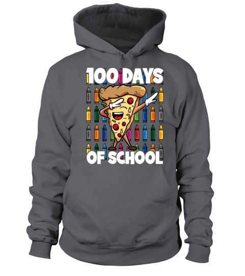 100 Days of School Dabbing Pepperoni Pizza Slice Women's Hoodie