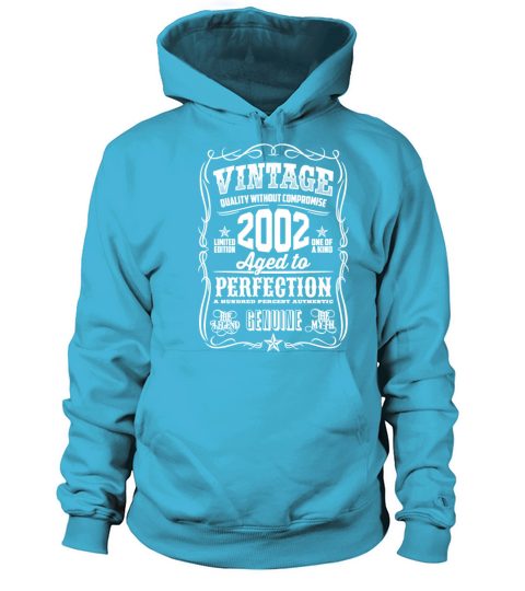 Vintage 2002 Aged to Perfection White print Women's Hoodie