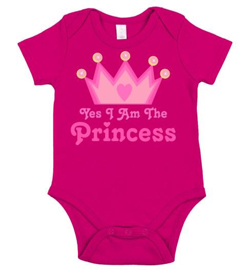 Princess Crown Gift For Girls Short Sleeve Baby One-Piece