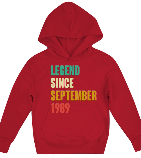September 1989 33rd Birthday 33 Years Old Bday Gi Kids Hoodie