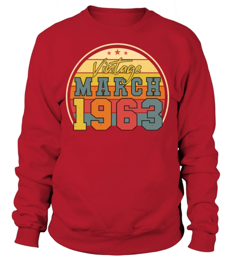 March 1963 Vintage Sweatshirt Unisex
