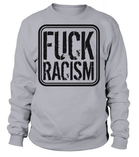 fuck ban no no racism logo text against charity ha Women's Sweatshirt