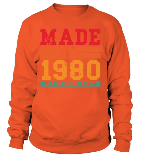 1980 Birthday Vintage Saying Women's Sweatshirt