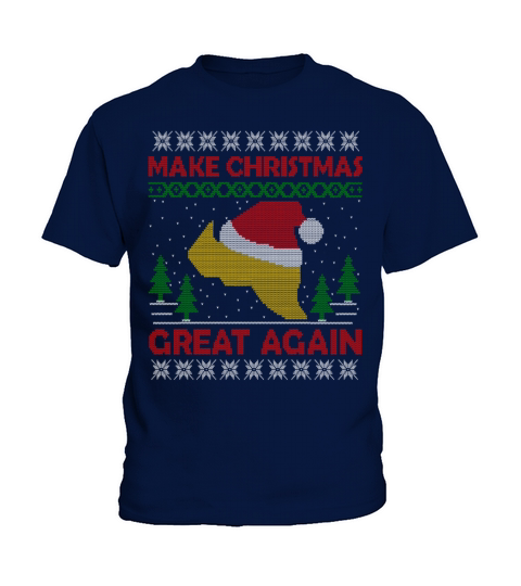 Trump Make Christmas Great Again Ugly Sweater Kids T-Shirt