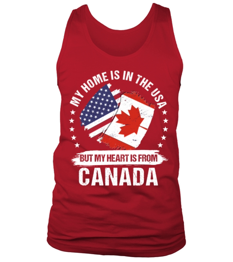 American Patriot Canada Flag Canadian Roots Men's Tank Top