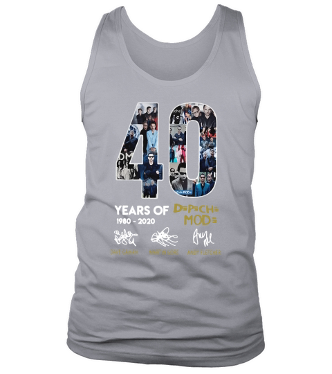 40 Years Of Depeche Mode 1980 2020 Tank Top Unisex