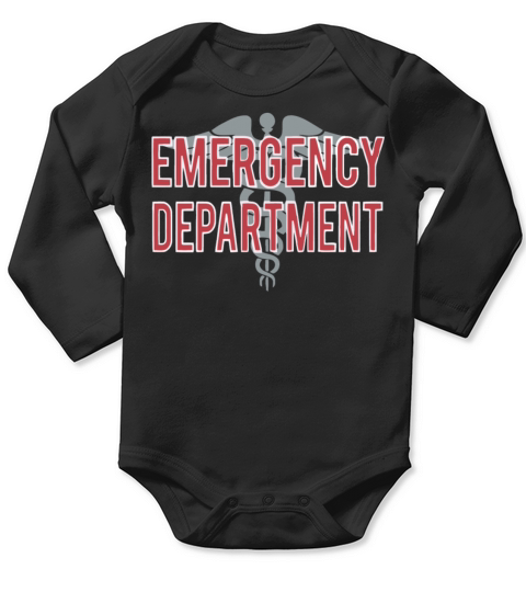 Emergency Department T Shirt Long Sleeve Baby One-Piece