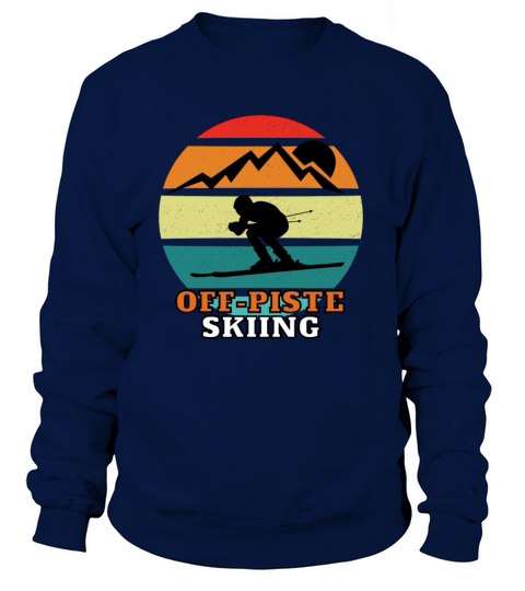 Off-piste skiing retro Women's Sweatshirt